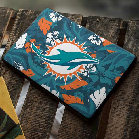 NFL Miami Dolphins Tropical Print Google Pixelbook Go Skin